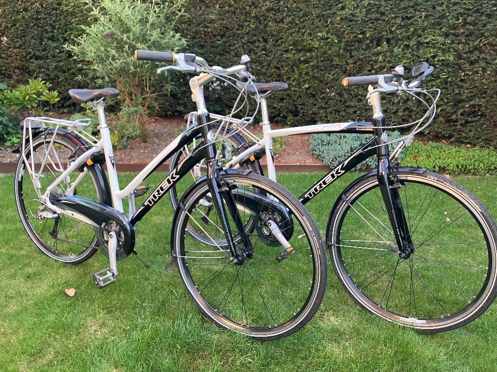 TREK dames- en/of herenfiets, Gebruikt, Velgrem, Versnellingen, 49 tot 53 cm