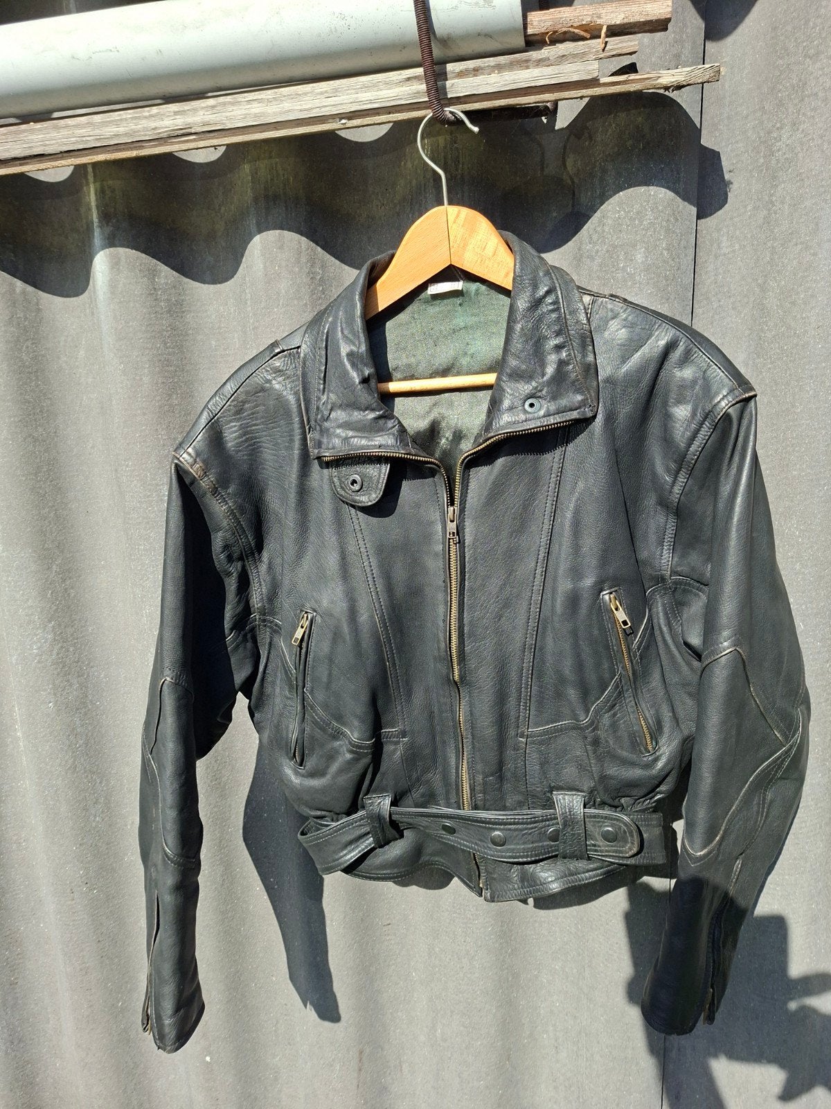 Dames/meisjes lederen motorjack, Ophalen, Tweedehands, Dames, Jas | leer