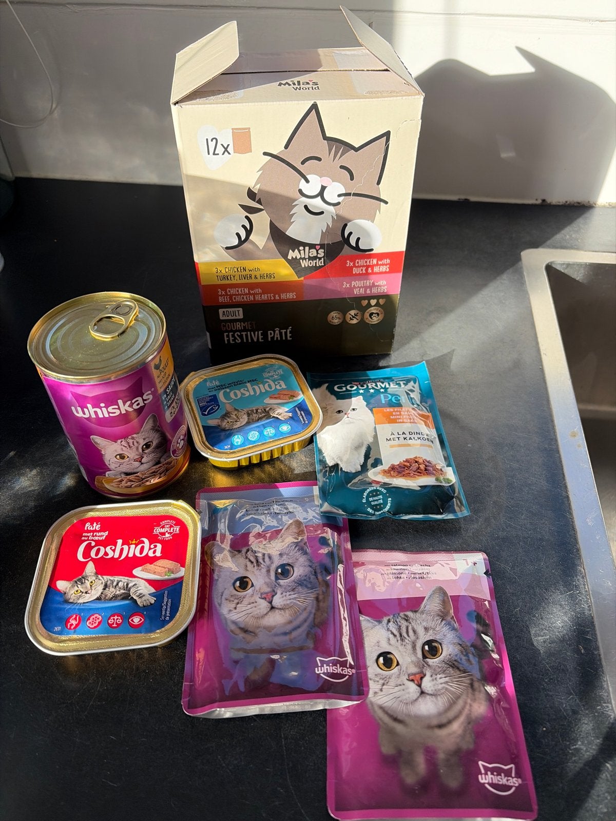 Katten voeding gratis, Ophalen