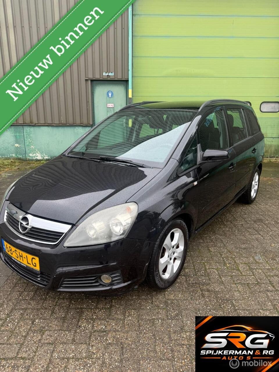 Opel Zafira 1.8 Business 7 persoons, Gebruikt, 4 cilinders, Zwart, Origineel Nederlands