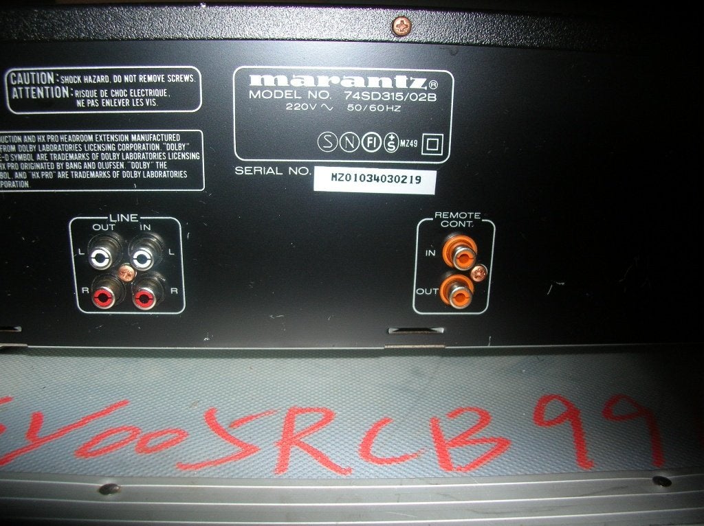 z. g. o. h. Marantz Dubbele cassettedeck  Kleur zwart, Ophalen, Dubbel, Marantz, Auto-reverse