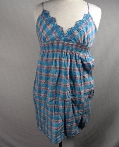 Leuk blauw geruit hempje Mt 34 Merk Divided, Blauw, ., Ophalen of Verzenden, Zo goed als nieuw