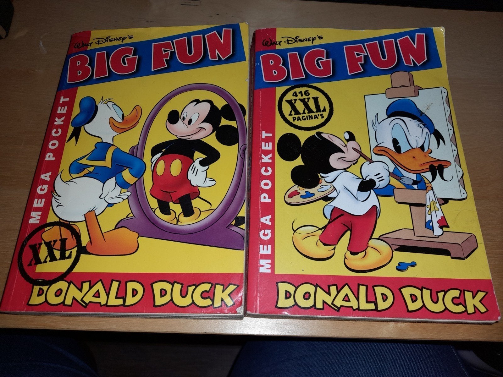 Donald Duck Big Fun Mega Pockets 4 & 6, Boeken, Meerdere stripboeken, Ophalen of Verzenden, Gelezen, Disney Donald Duck