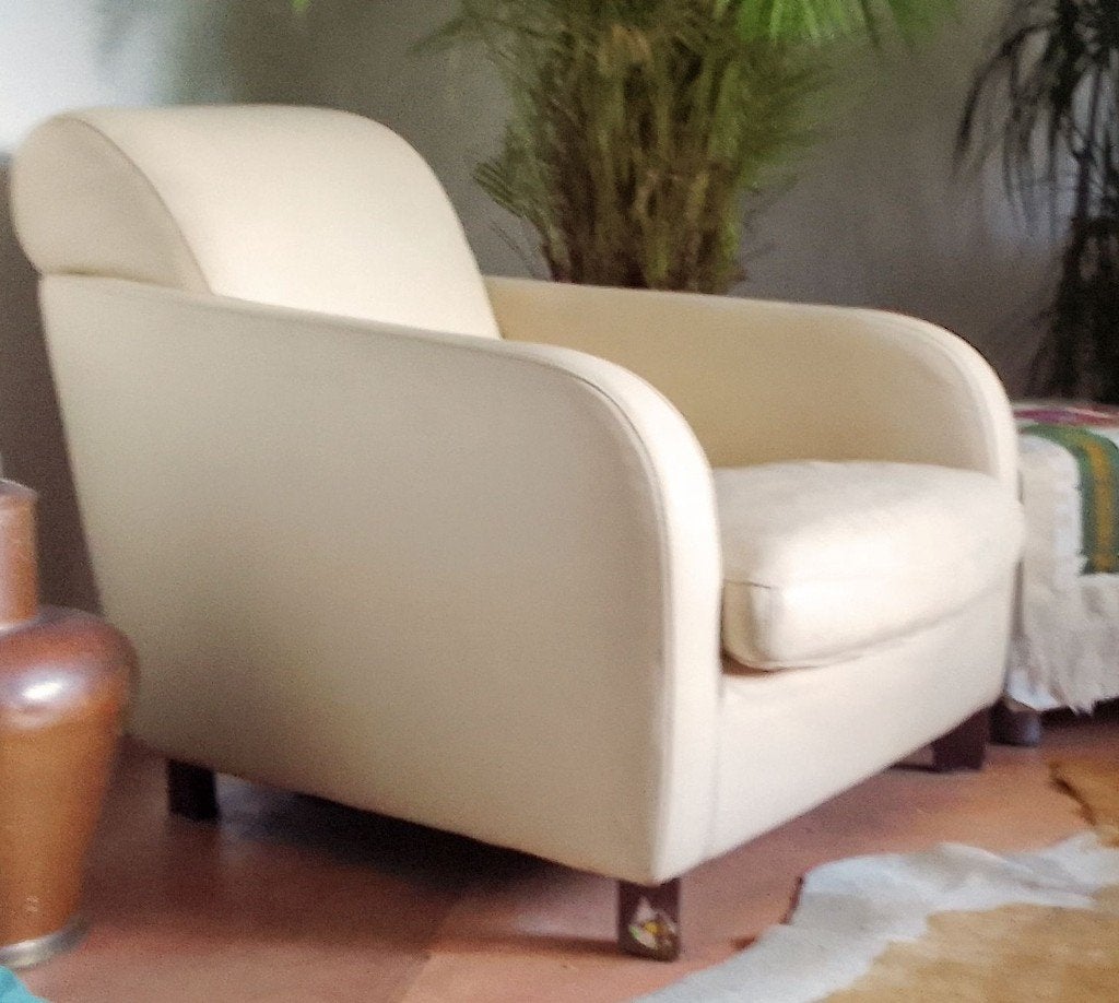 Molinari Fauteuil uit Milan, Ophalen, Gebruikt, 100 tot 125 cm, Leer