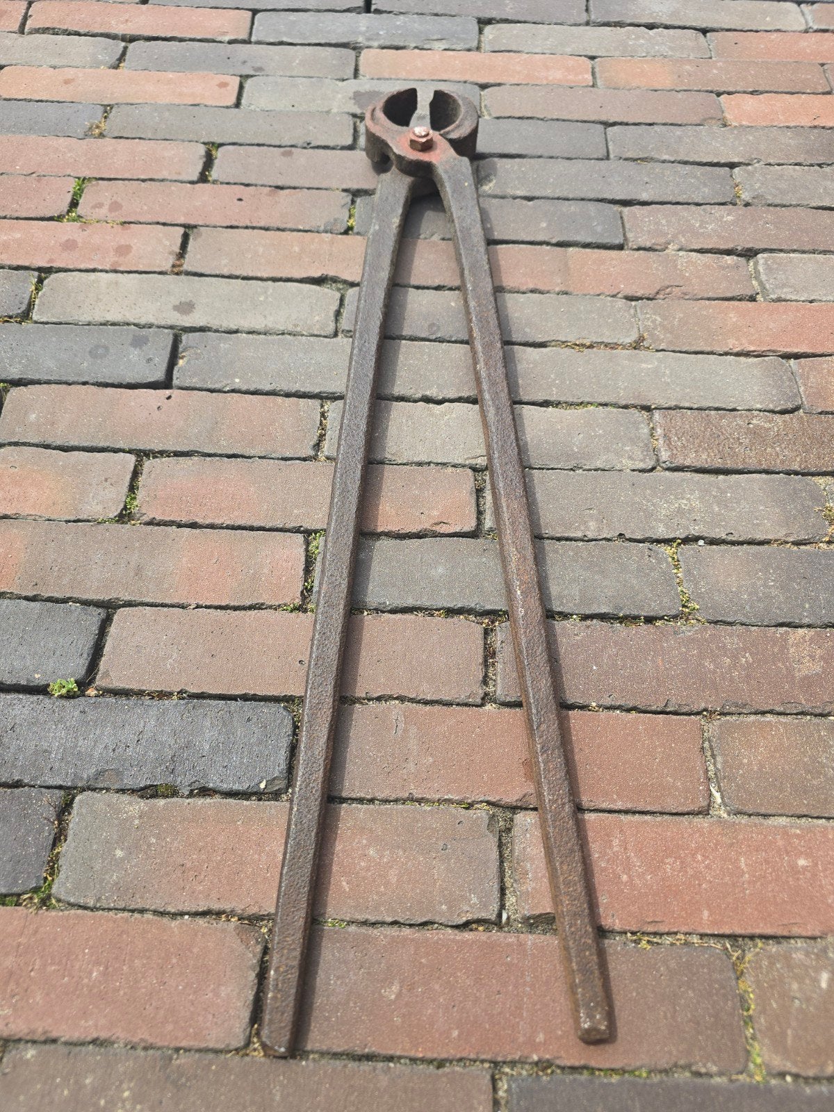 Antieke 63 cm grote & zware hoeftang €9,95, Ophalen of Verzenden