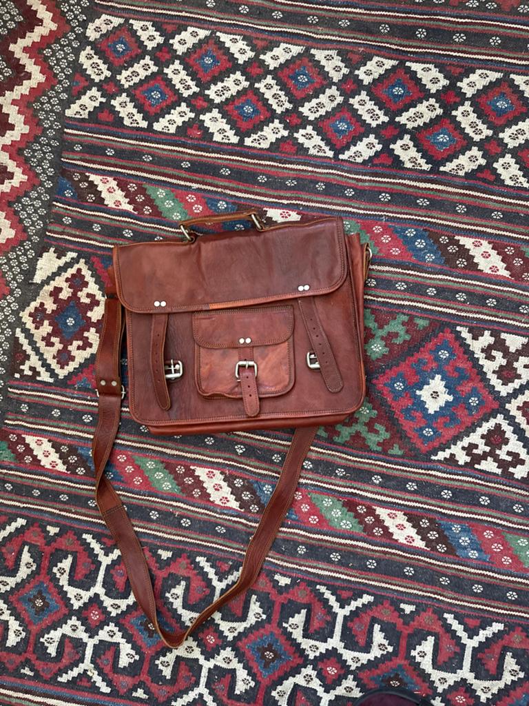 Nieuwe Gusti Leren Tas - Perfect voor 15 inch Laptop, Ophalen of Verzenden, Nieuw, Bruin
