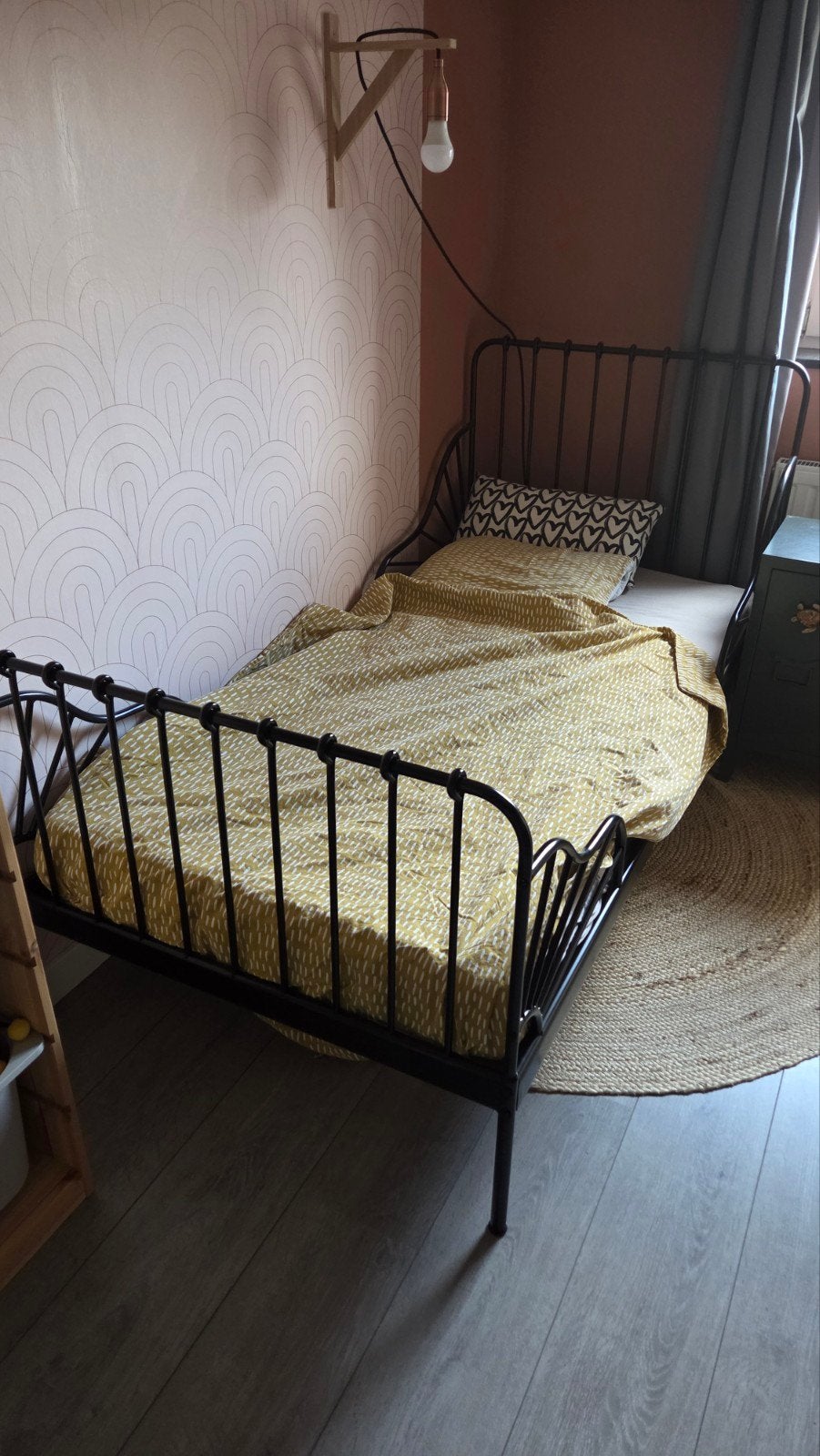 meegroeibed van de Ikea, Kinderen en Baby's, Ophalen, 180 cm of meer, 70 tot 85 cm, Lattenbodem