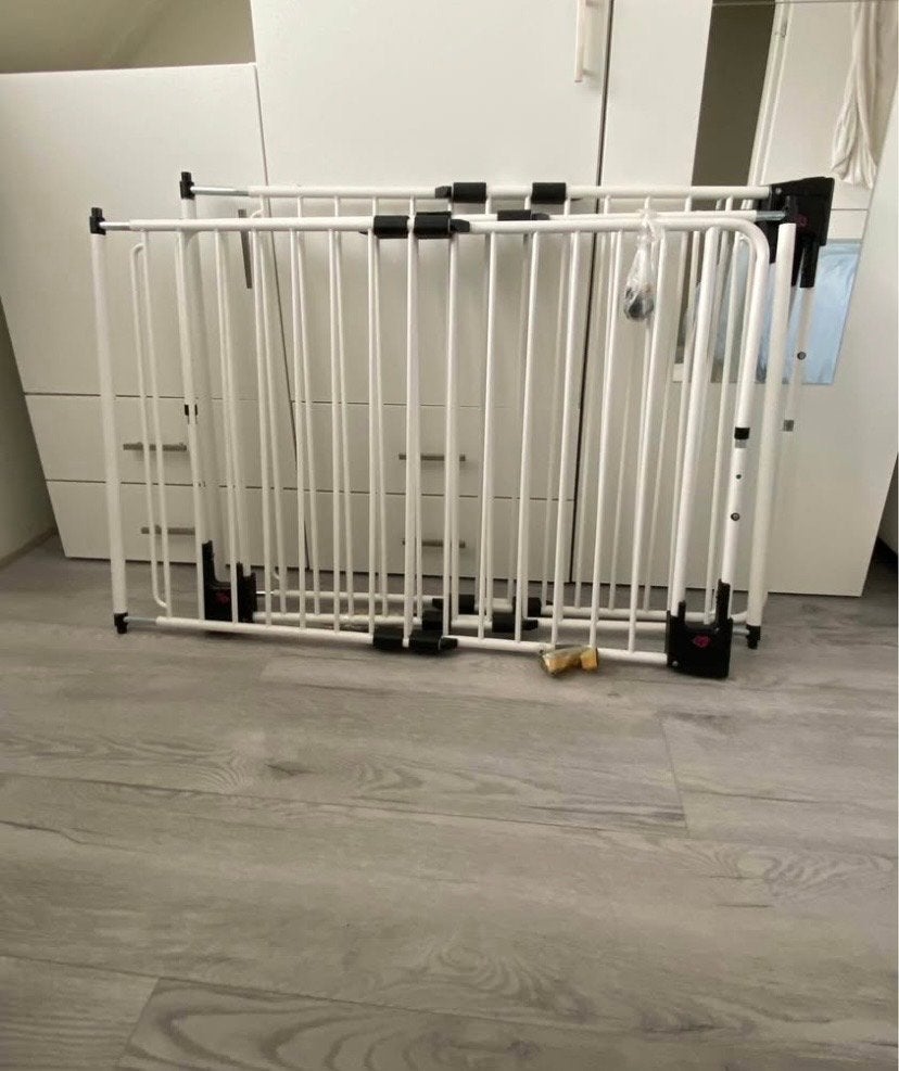 Fenss SafetyDoor Traphekje Wit - Extra hoog en veilig, Ophalen, Nieuw, 115 cm of meer, Metaal of IJzer