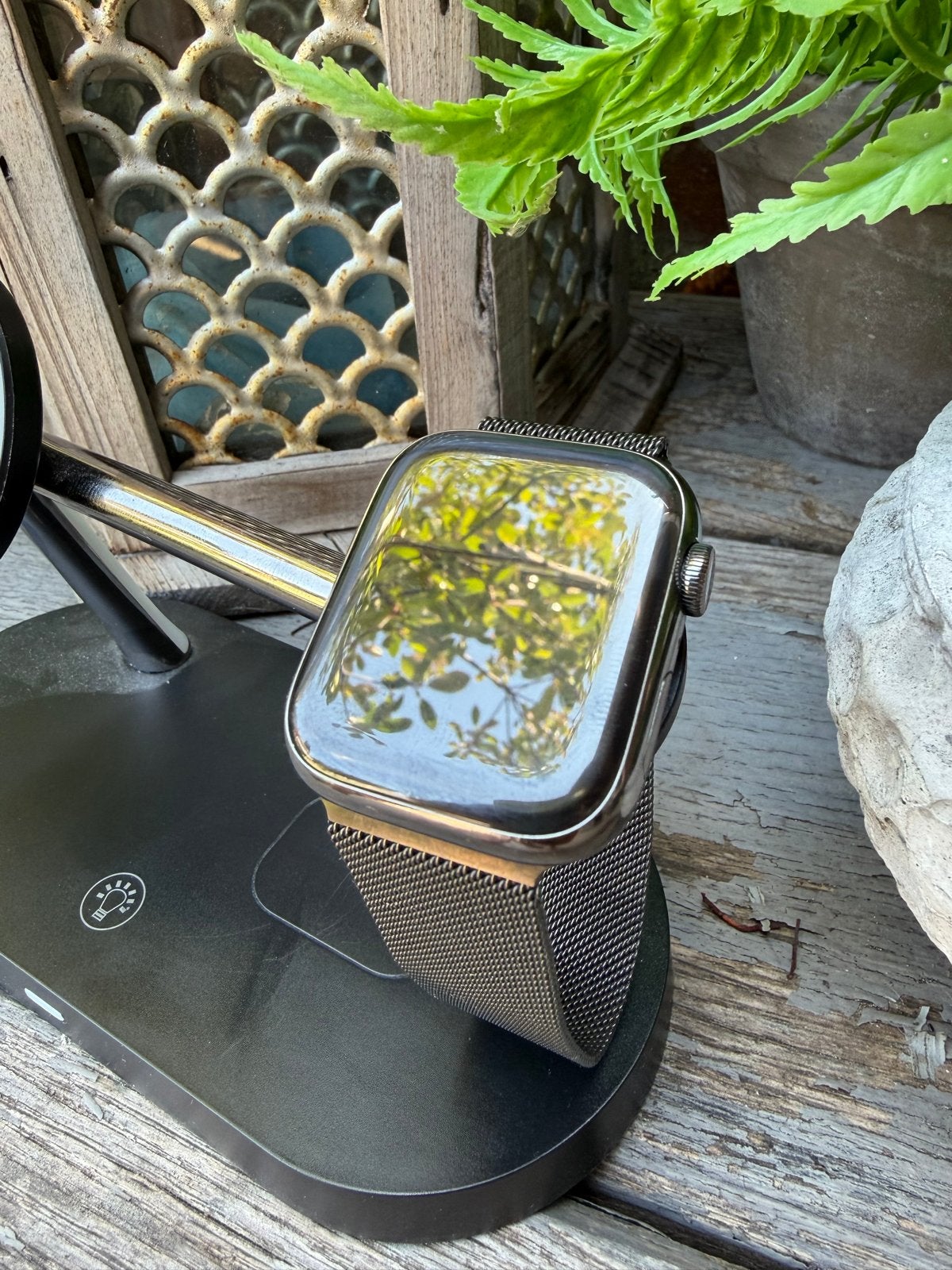 Apple Watch Series 7 Stainless Steel Cellular 45mm Zwart m, Sieraden, Tassen en Uiterlijk, Smartwatches, Ophalen, Afstand, Zwart