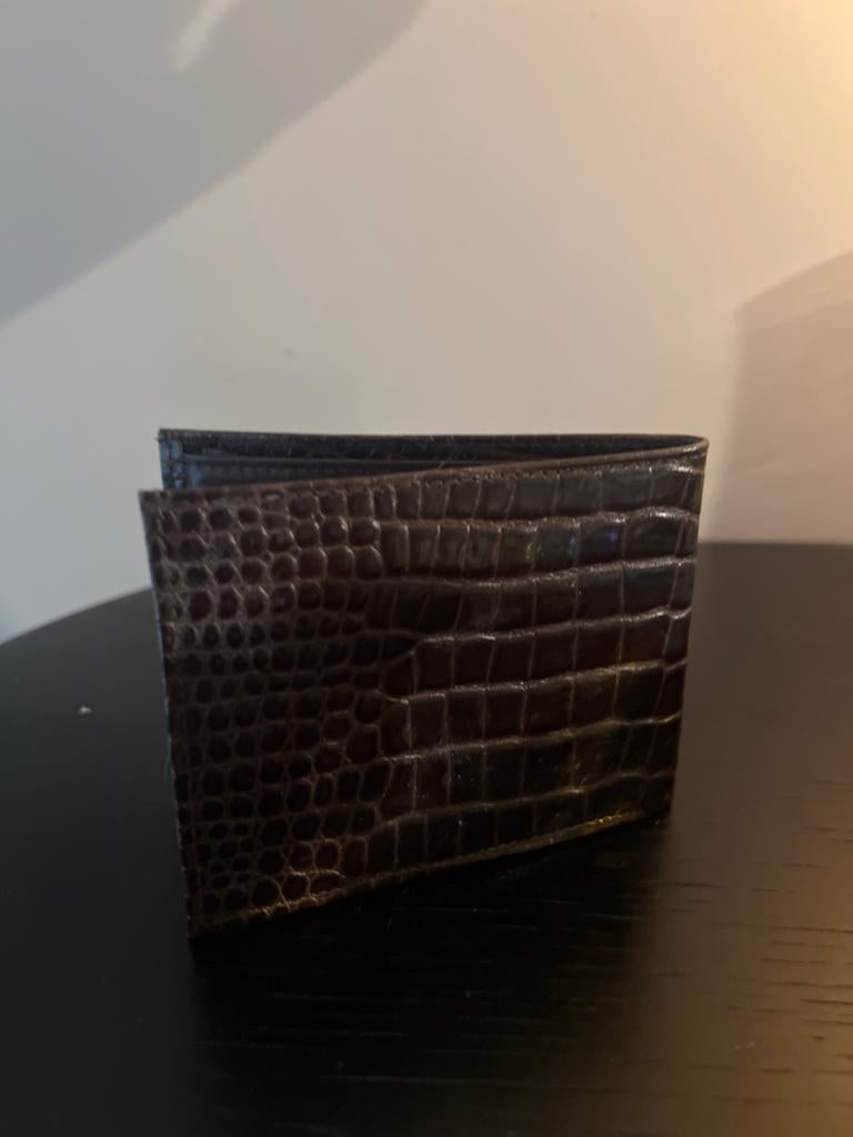 Vintage Echt Leren Bruine Portemonnee - Tilley Canada, Overige merken, Gebruikt, Bruin, Ophalen of Verzenden