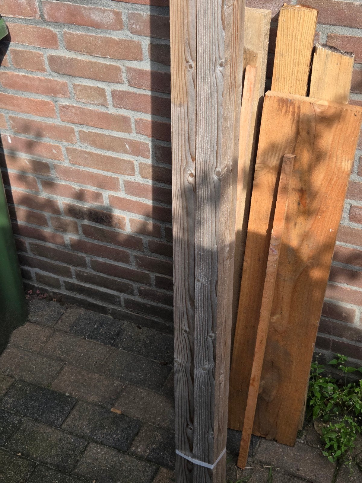 gratis hout op te halen, Tuin en Terras, Ophalen, Gebruikt, Minder dan 180 cm, Planken