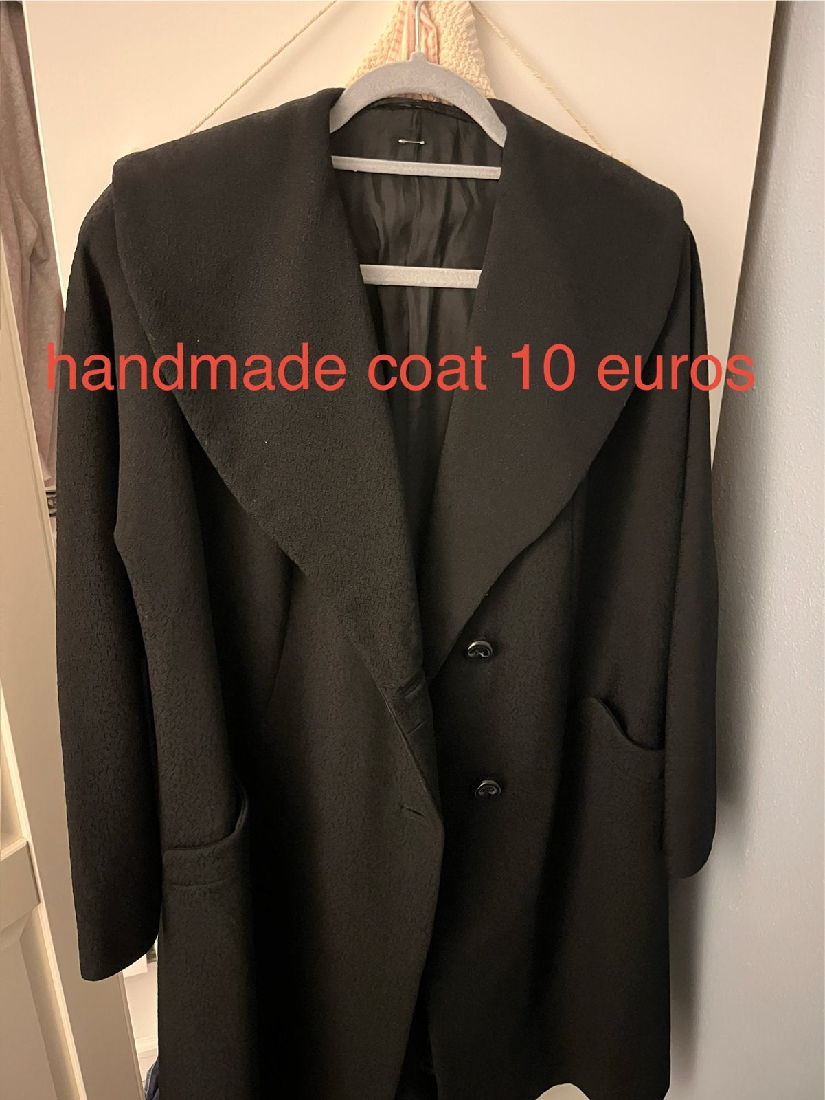 Handmade Coat, Kleding | Dames, Jassen | Winter, Ophalen, Gedragen, Maat 38/40 (M), Zwart