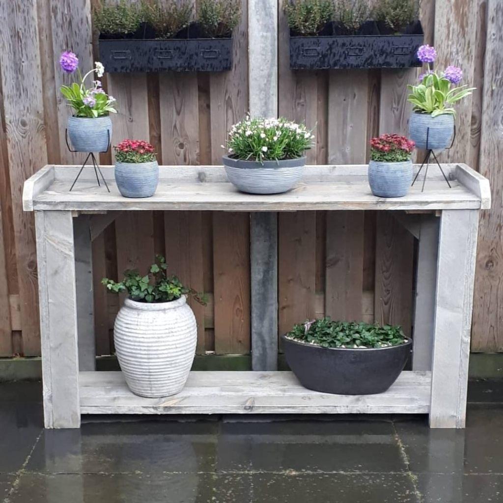Oppottafels en sidetables van steigerhout, Tuin en Terras, Ophalen of Verzenden, Nieuw
