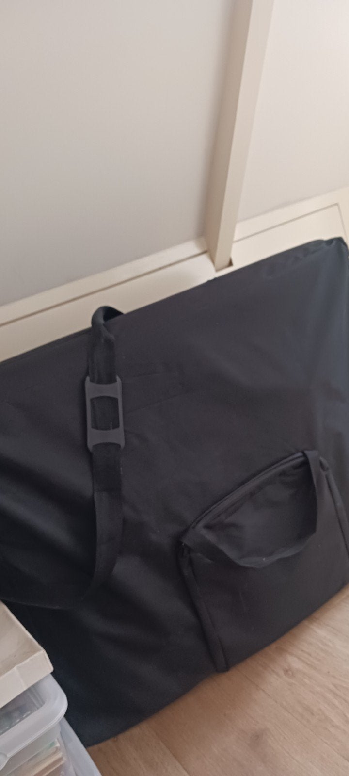 Opvouwbare Massagetafel - Blauw met Draagtas, Sport en Fitness, Massageproducten, Ophalen of Verzenden, Zo goed als nieuw, Massagetafel
