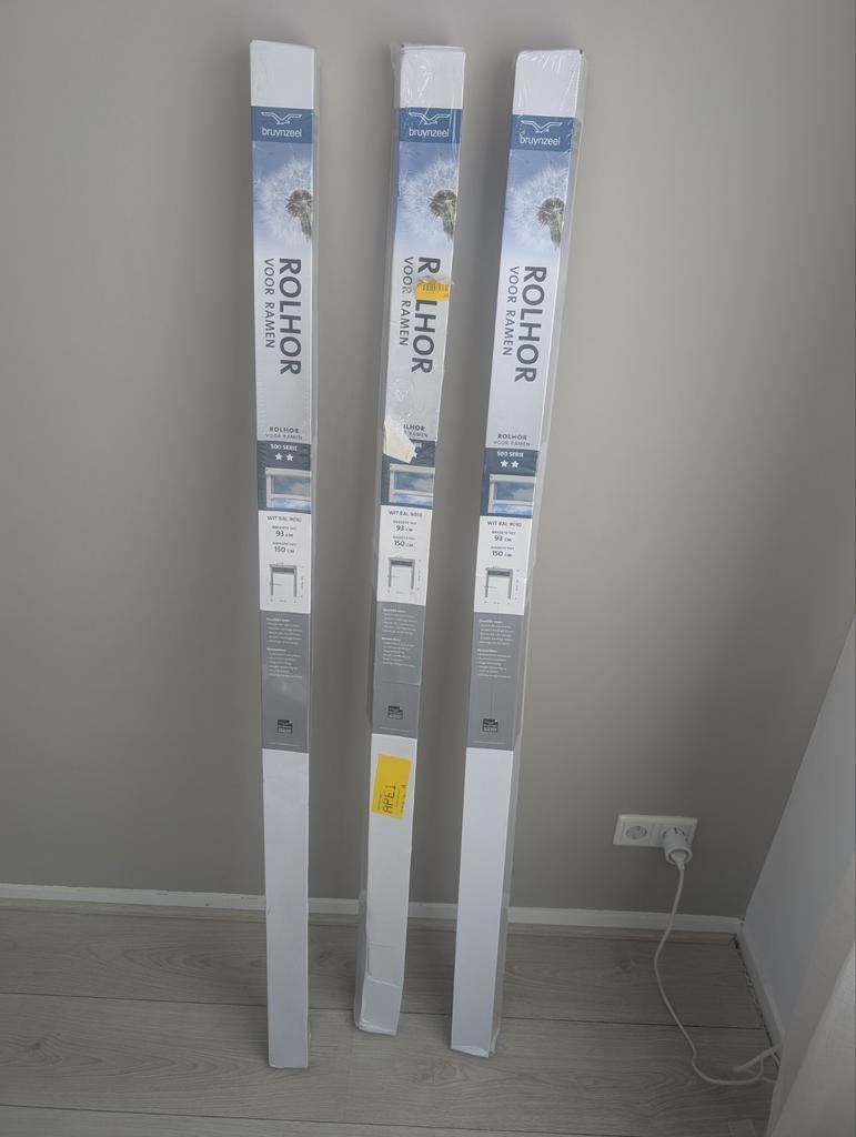Bruynzeel rolhor S500 93x150 cm, 3 stuks, Nieuw, Minder dan 100 cm, Zwart, 50 tot 100 cm