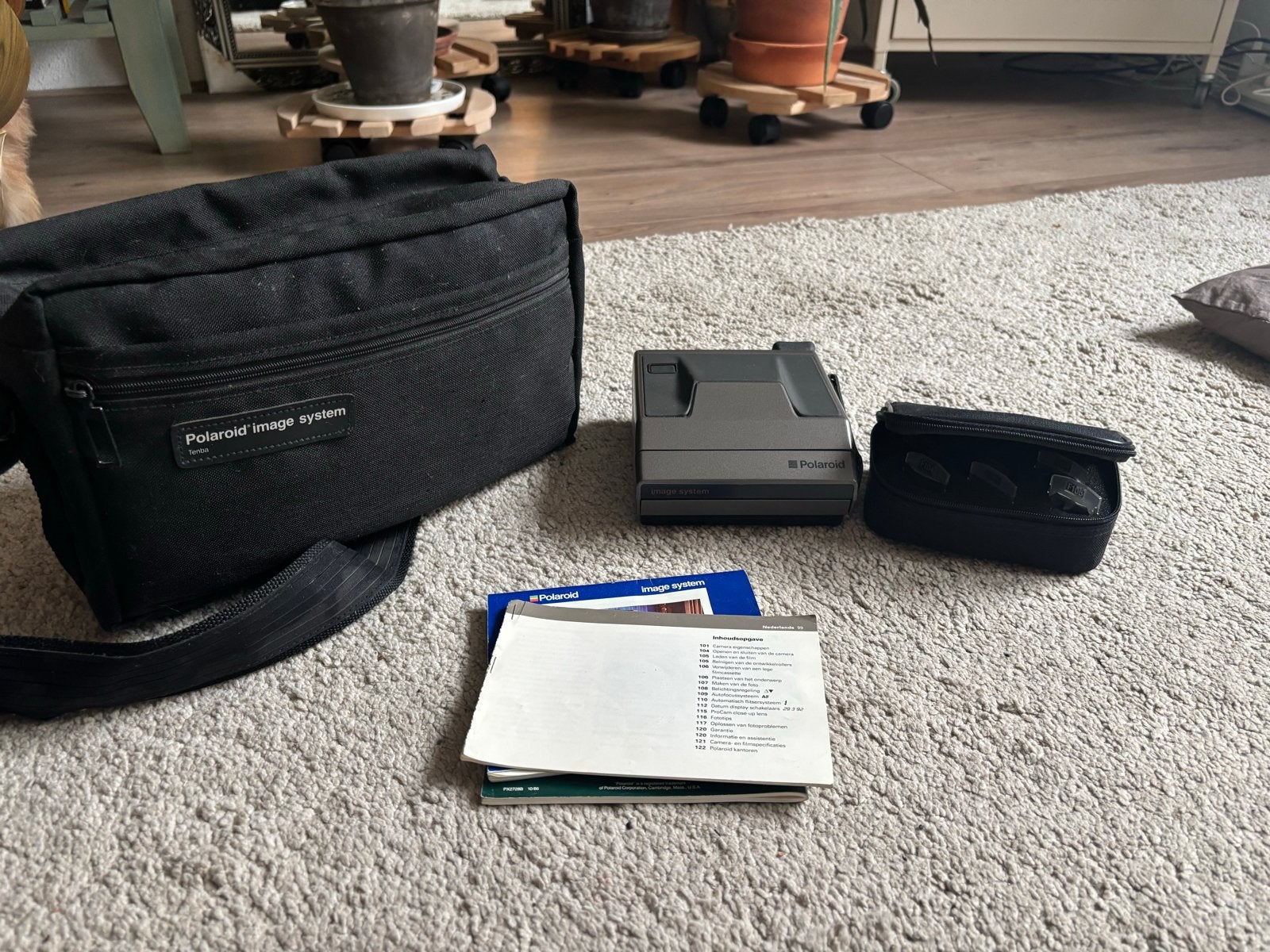 Polaroid Image System camera met accessoires, Audio, Tv en Foto, Ophalen, Gebruikt, Polaroid