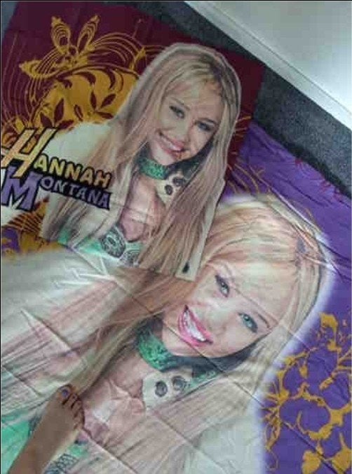 Hannah Montana Dekbedovertrek - Miley Cyrus, Gebruikt, Overige merken, Ophalen of Verzenden, Meerkleurig