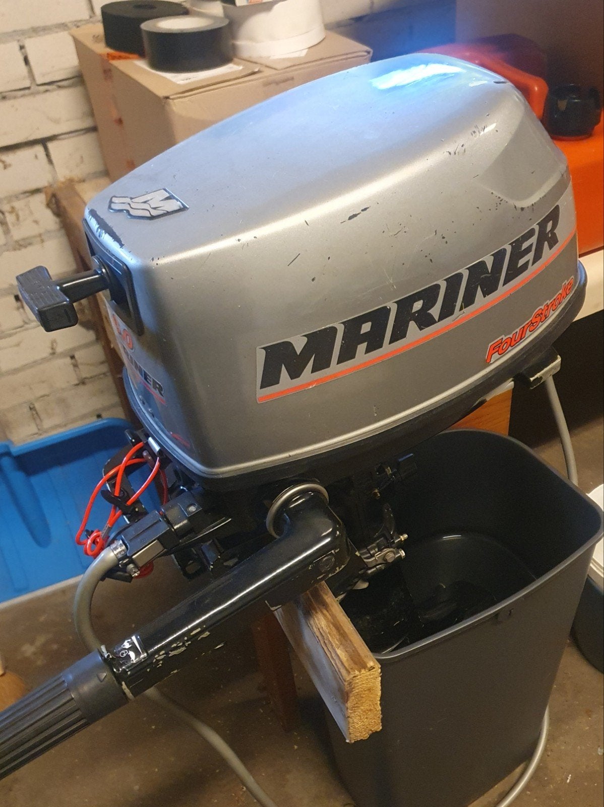 Mariner/Mercury 6 pk 4 takt Kortstaart., Ophalen, Gebruikt, Benzine, 5 tot 10 pk