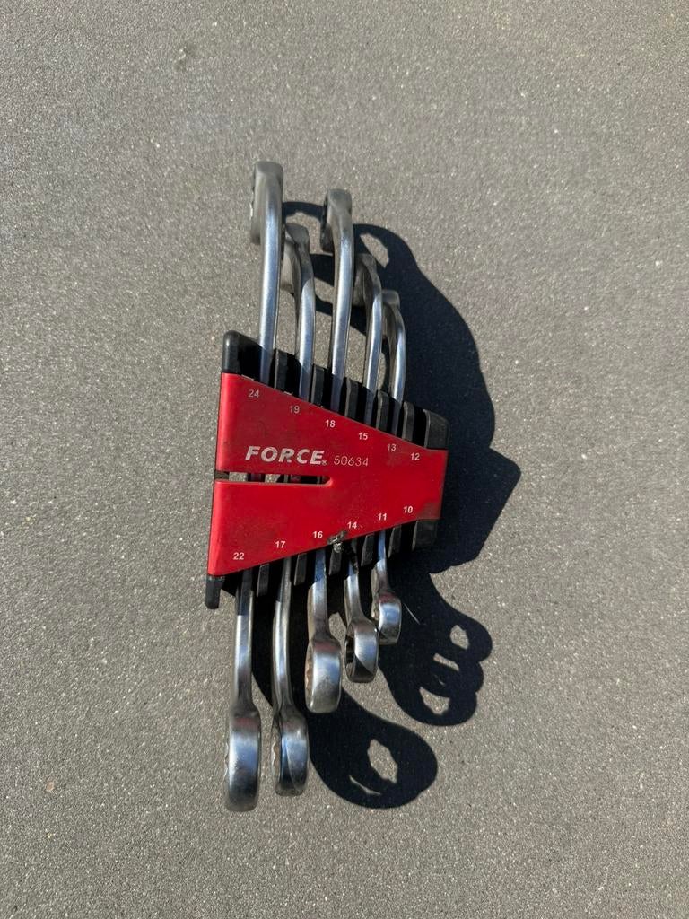 FORCE 5-delige Ringsleutelset S-vorm Model 50634, Ophalen, Gebruikt