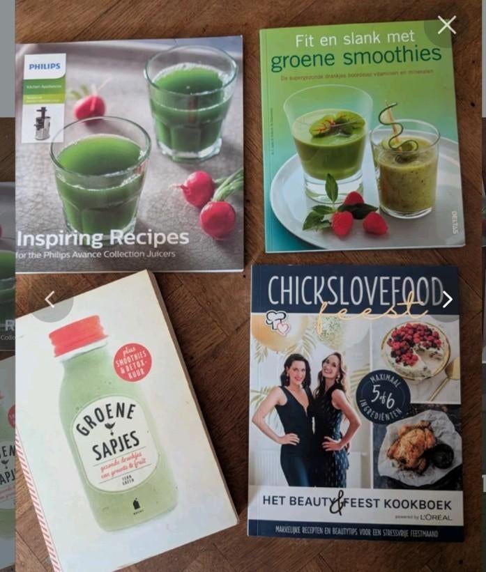 Boeken met recepten voor sapjes en smoothies, Ophalen of Verzenden