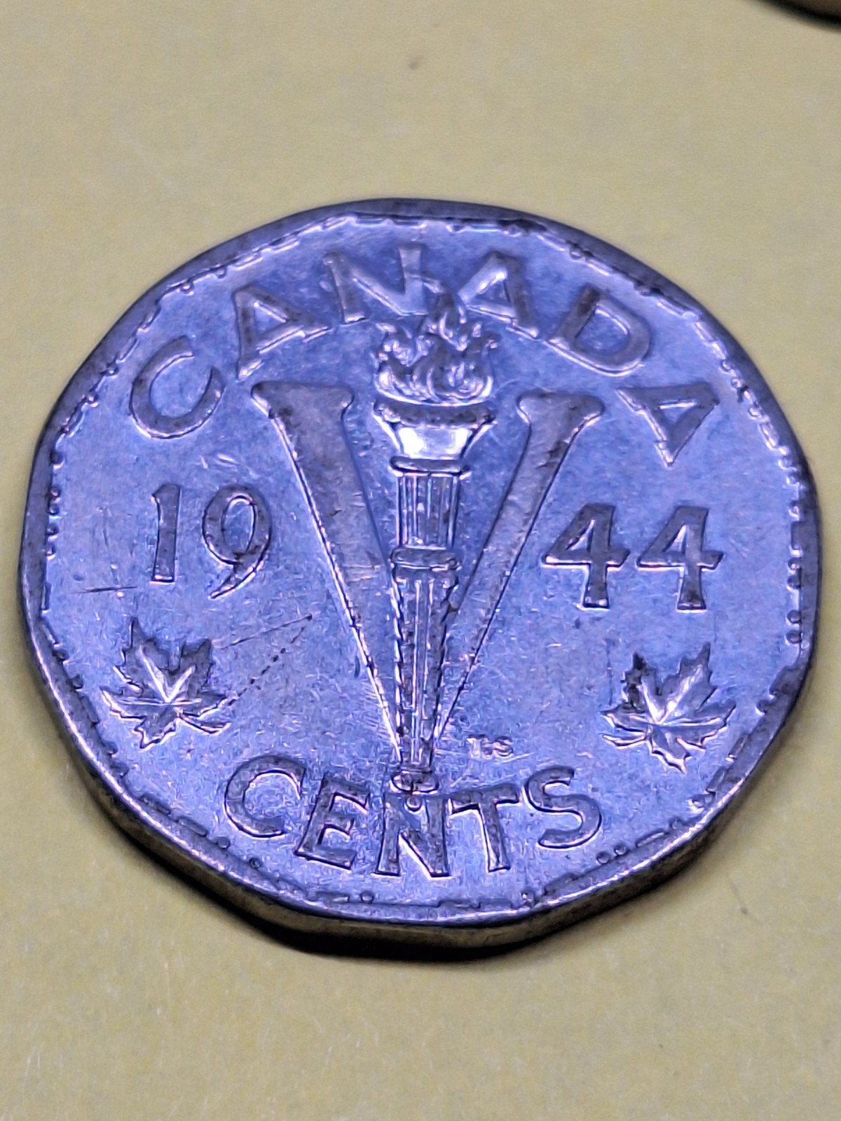 Canada 5 cents 1944, Postzegels en Munten, Munten | Amerika, Ophalen of Verzenden, Noord-Amerika