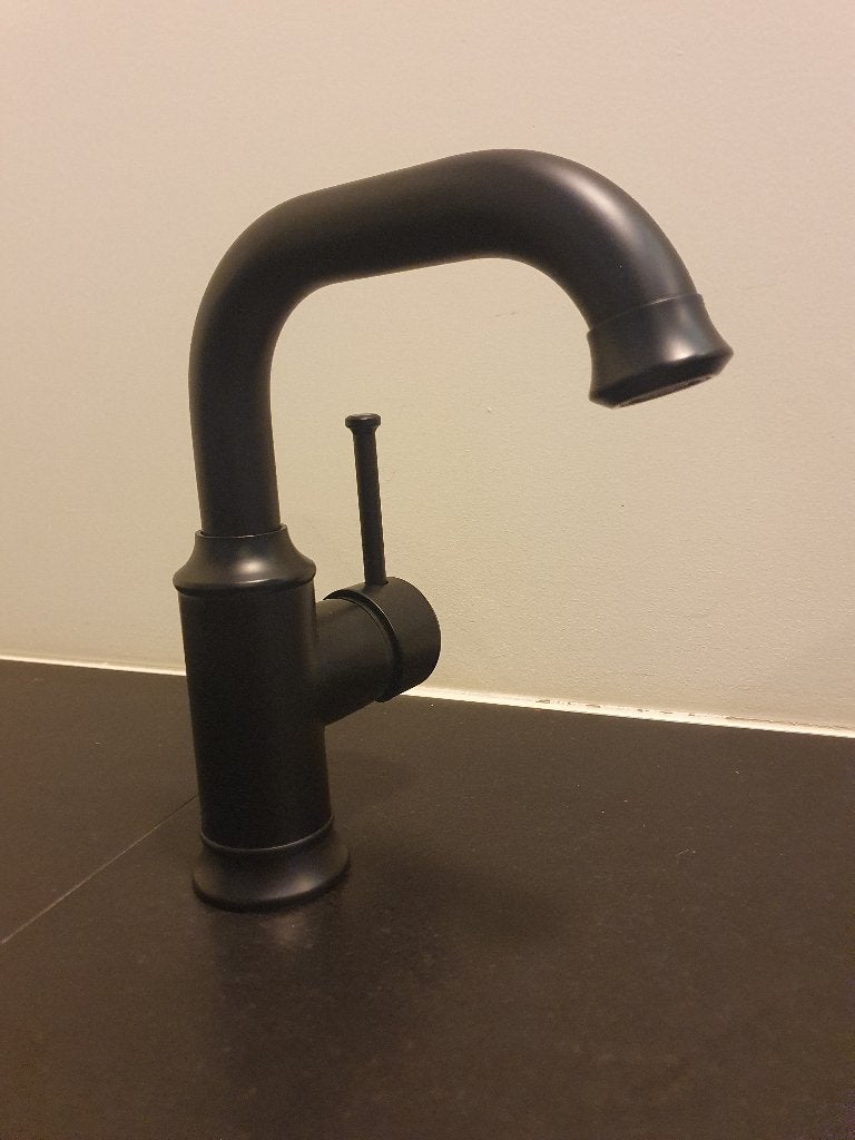 Wastafelkraan ZWART tijdloos landelijk design Badkamer kraan, Ophalen of Verzenden, Nieuw, Rvs, Kraan