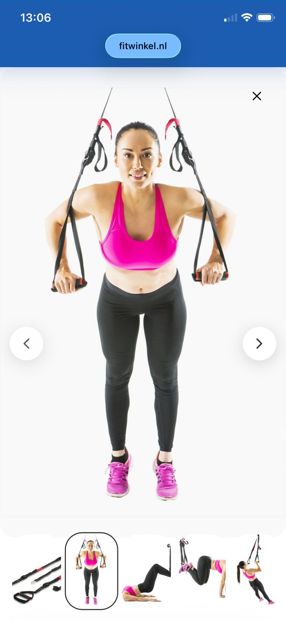 Domyos Suspension Trainer - Complete Lichaamstraining, Ophalen of Verzenden, Zo goed als nieuw, Benen, Overige typen