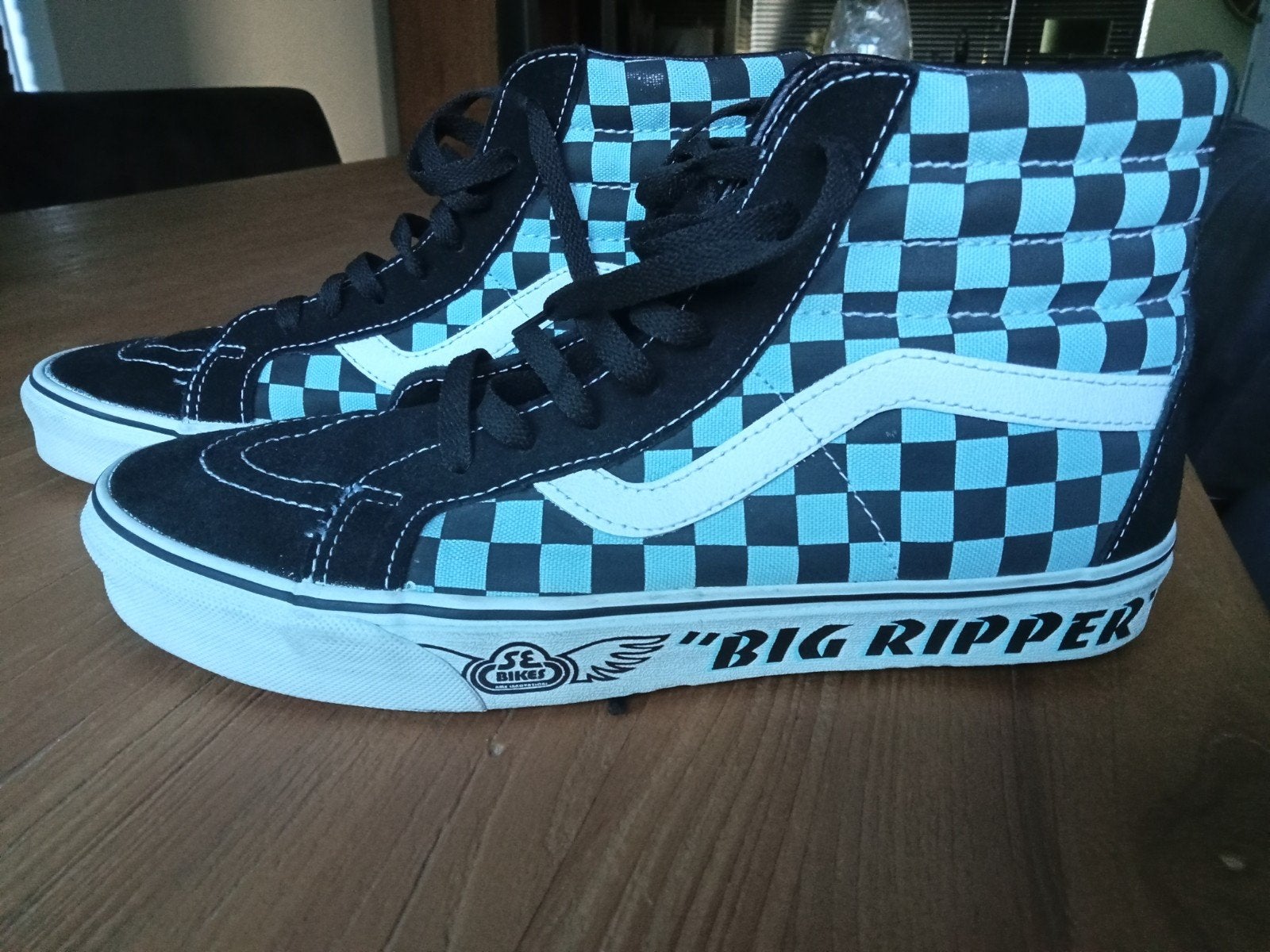 Vans Sk8-Hi SE Bikes Big Ripper Checkerboard, Ophalen, Zwart, Nieuw, Vans