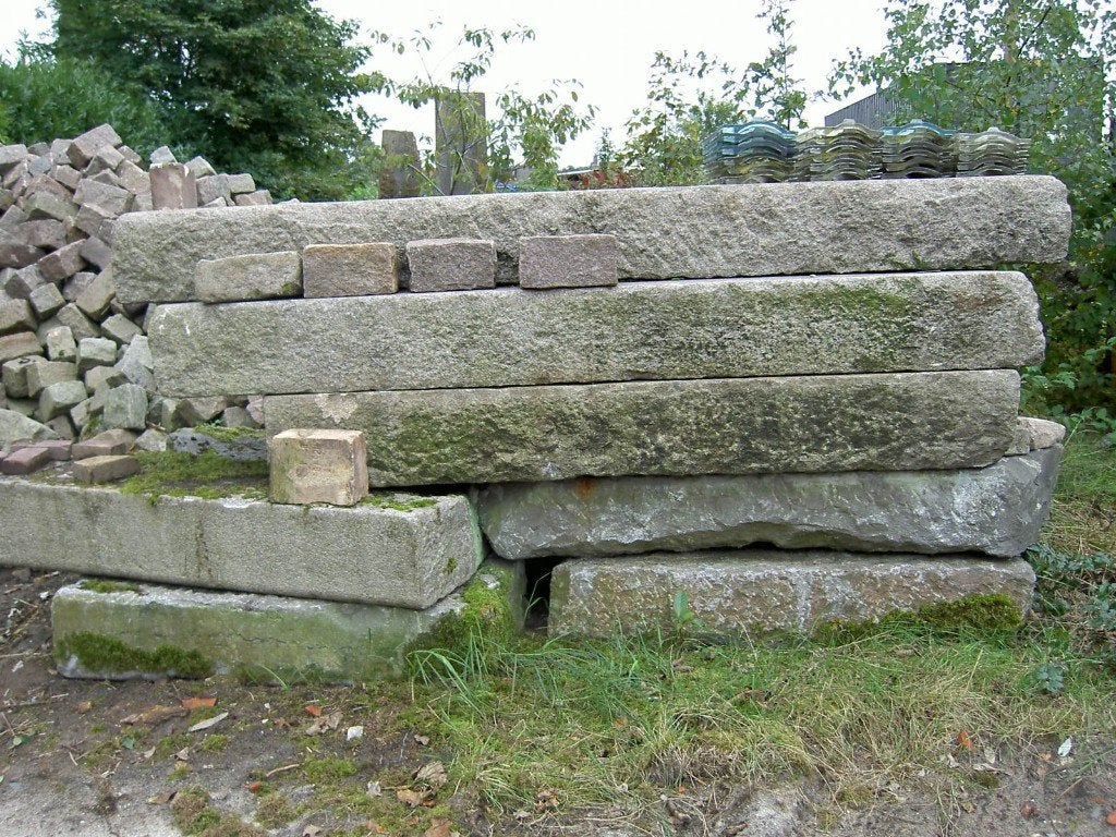 Granieten Kaaibanden 60x30x250 cm, Ophalen, Gebruikt, Overige typen, Natuursteen