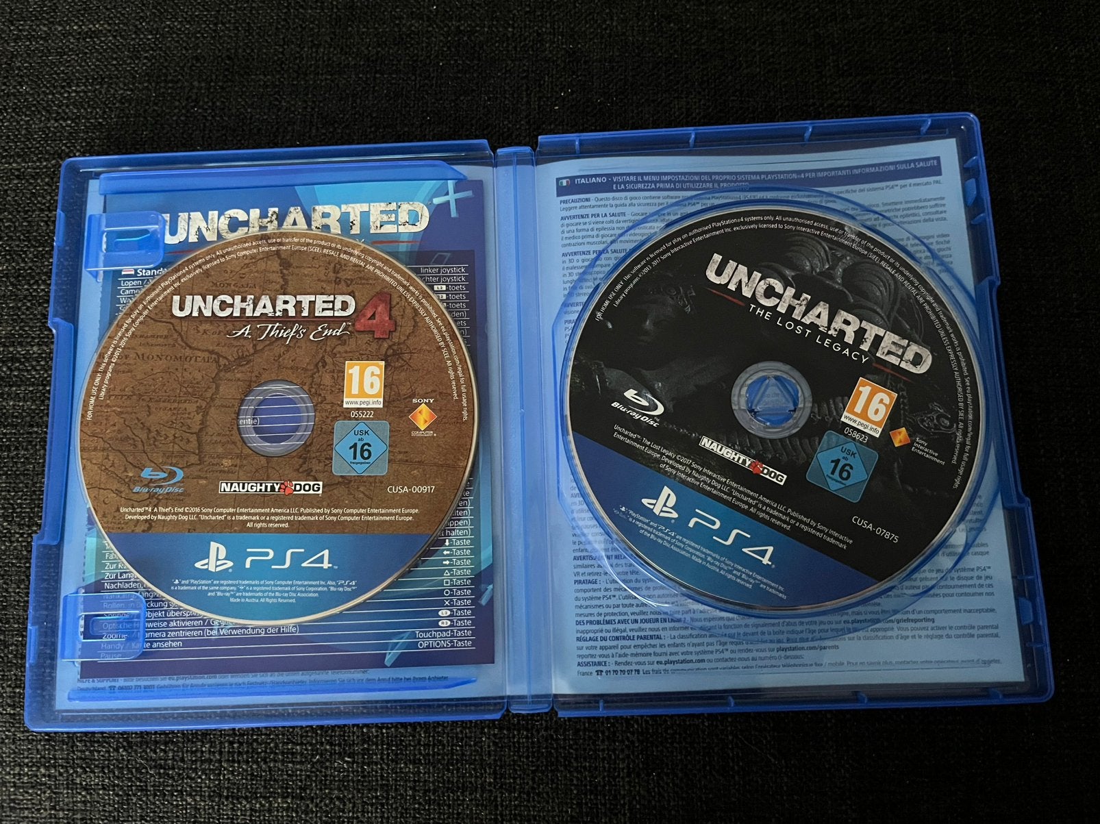 Uncharted 4 A Thief’s End & The Lost Legacy, Avontuur en Actie, 1 speler, Ophalen of Verzenden, Zo goed als nieuw