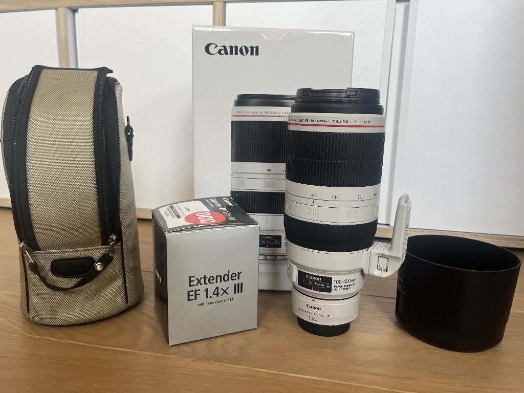Canon EF 100-400 mm Mark II + Canon 1.4x EF III Extender, Ophalen, Zo goed als nieuw, Telelens, Zoom