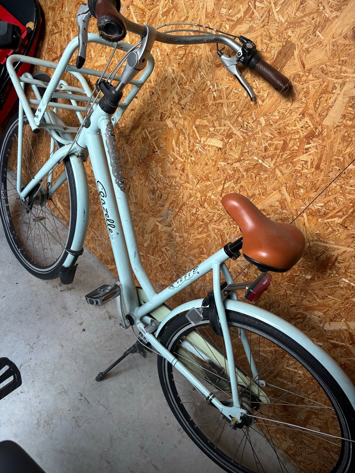 Blauwe Gazelle fiets (gebruikt, goede staat), Ophalen, Velgrem, Versnellingen, Gazelle