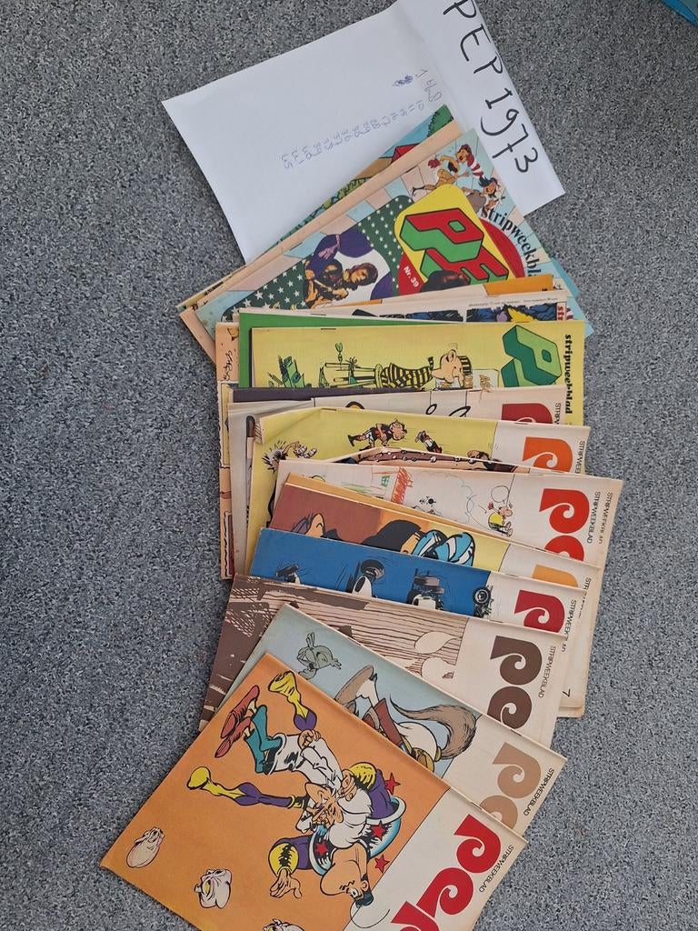 Pep stripbladen 1973, zeer goede staat, Meerdere comics, Ophalen of Verzenden, Zo goed als nieuw, Europa