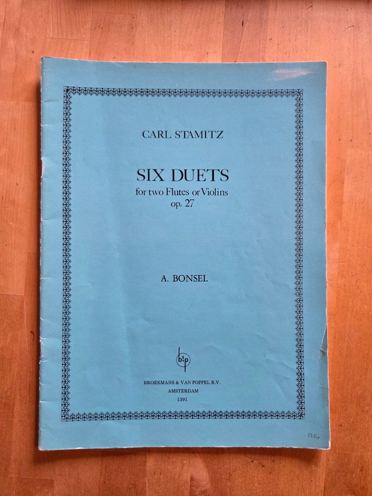Carl Stamitz - Six Duets voor twee Fluiten of Violen op. 27, Viool of Altviool, Gebruikt, Klassiek, Overige soorten