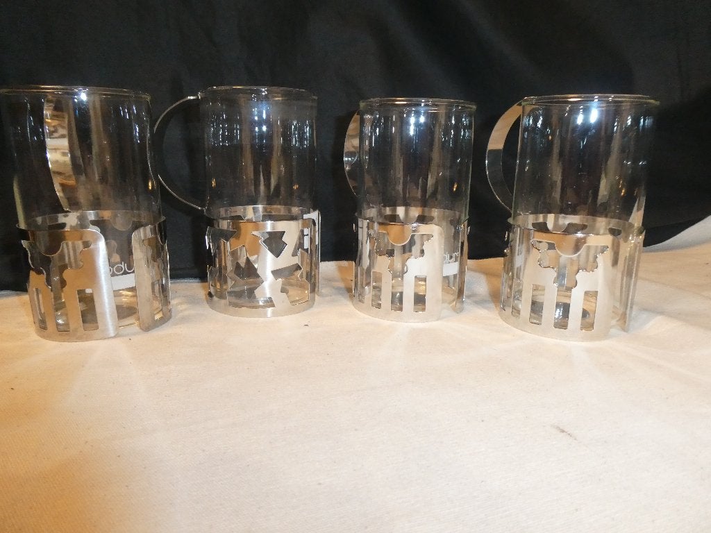 vintage Bodum George Sowden design koffie/theeglas, Glas of Glazen, Gebruikt, Ophalen of Verzenden, Glas