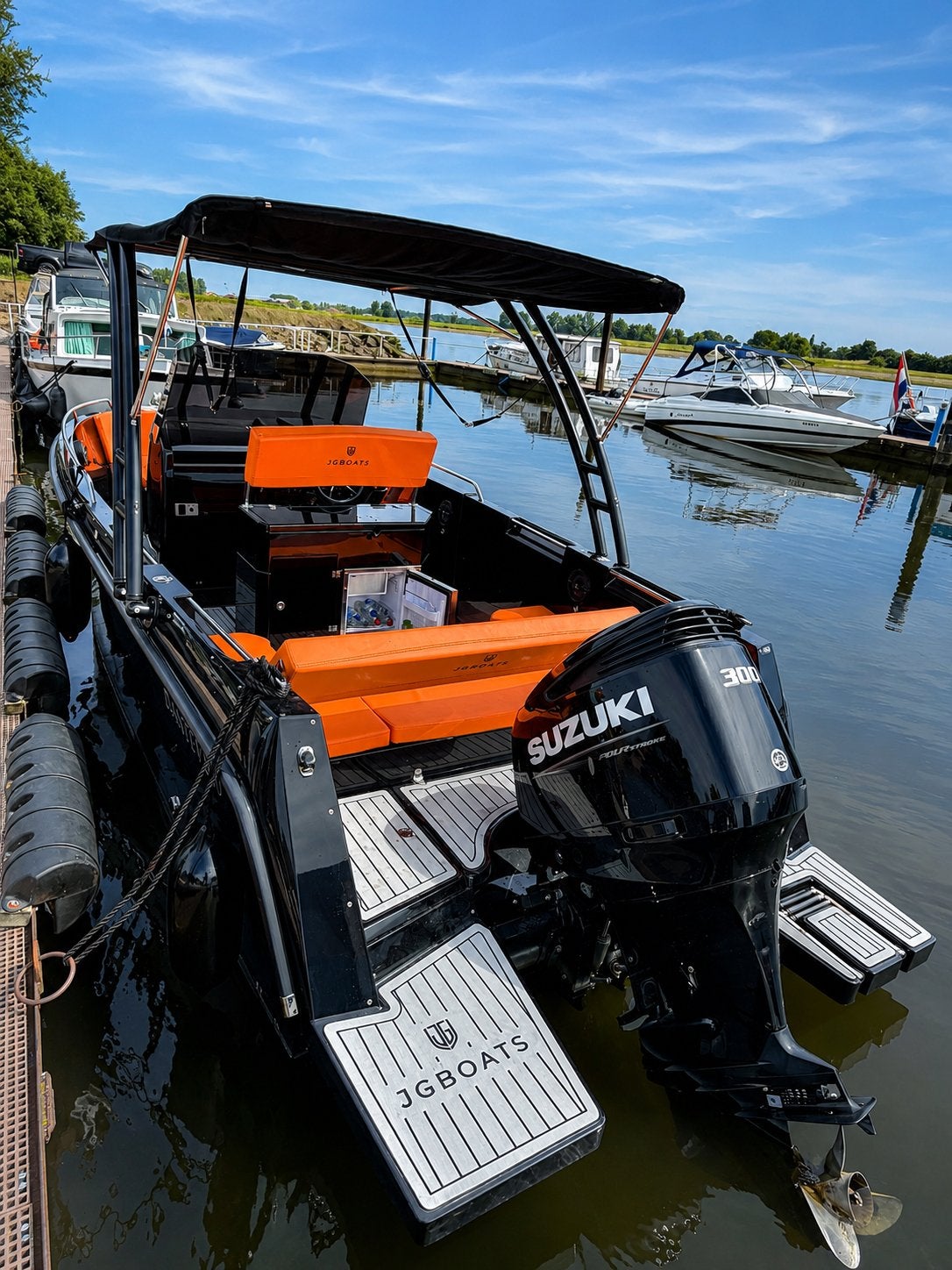 Dante V800 Suzuki 300pk alle denkbare opties! Bwj 025, Sloep, Ophalen, Zo goed als nieuw, Afdekzeil