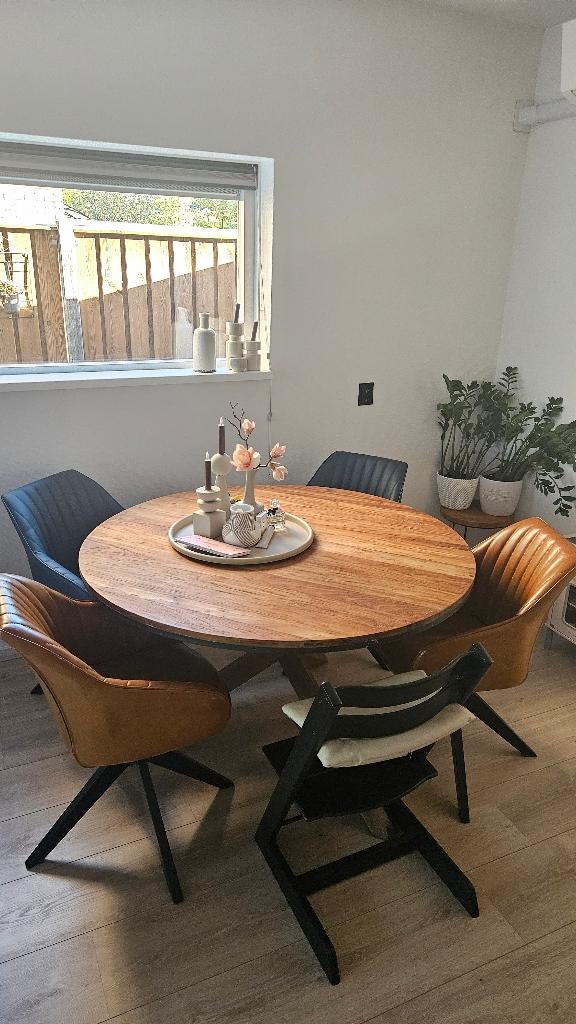 4 eetkamerstoelen, Ophalen, Gebruikt, Overige kleuren, Vier
