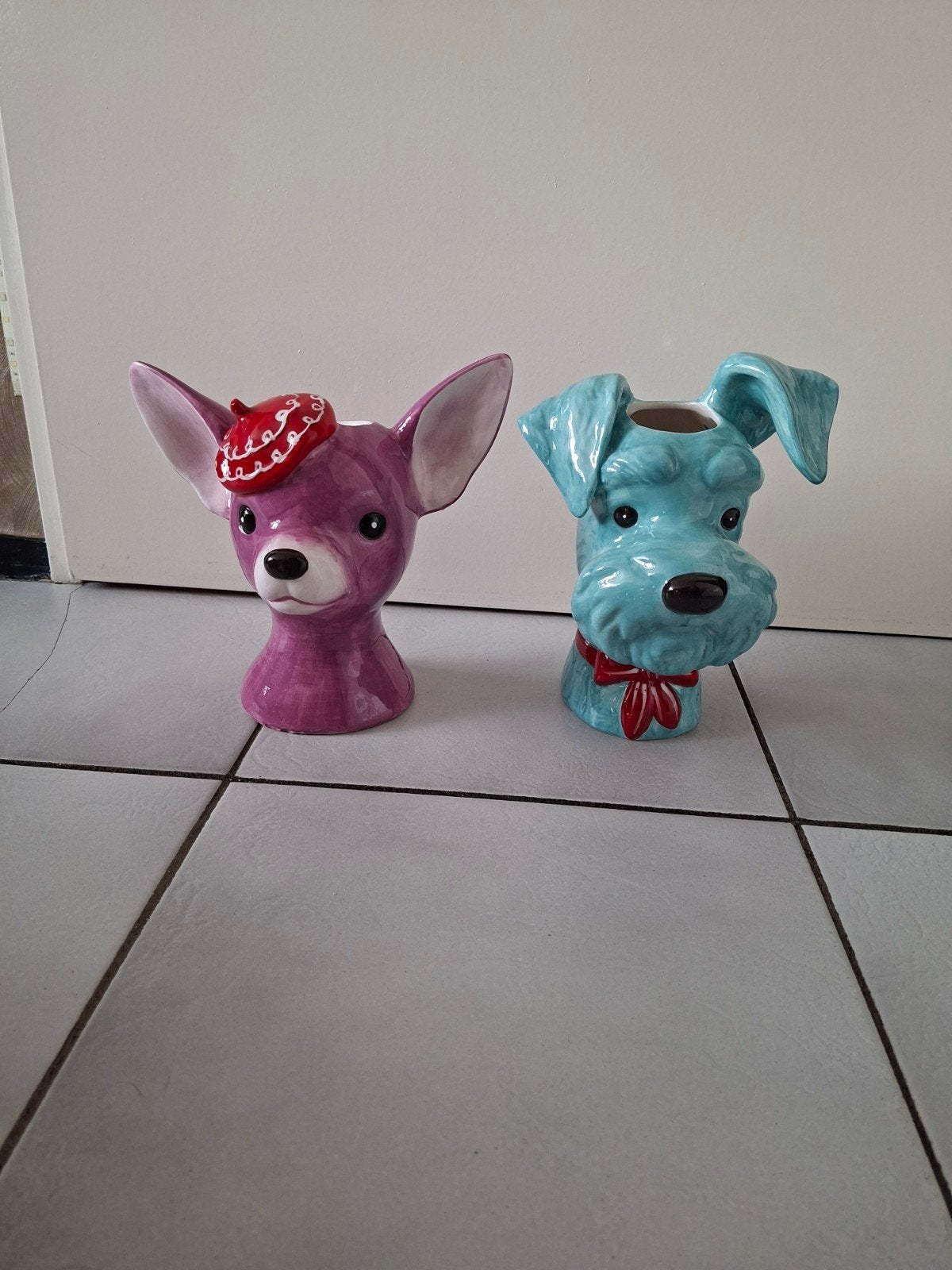 Leuke hondenvazen - decoratieve bloemvazen, Ophalen, Nieuw, Overige kleuren, Steen/keramiek