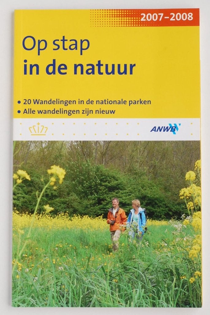 ANWB Op stap in de natuur 2007-2008 - 20 wandelingen, Zo goed als nieuw, ANWB, Benelux, Fiets- of Wandelgids