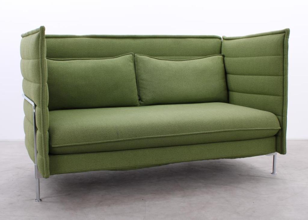 Vitra | Alcove | bank | Groen, 150 tot 200 cm, Tweepersoons, 75 tot 100 cm, Ophalen of Verzenden