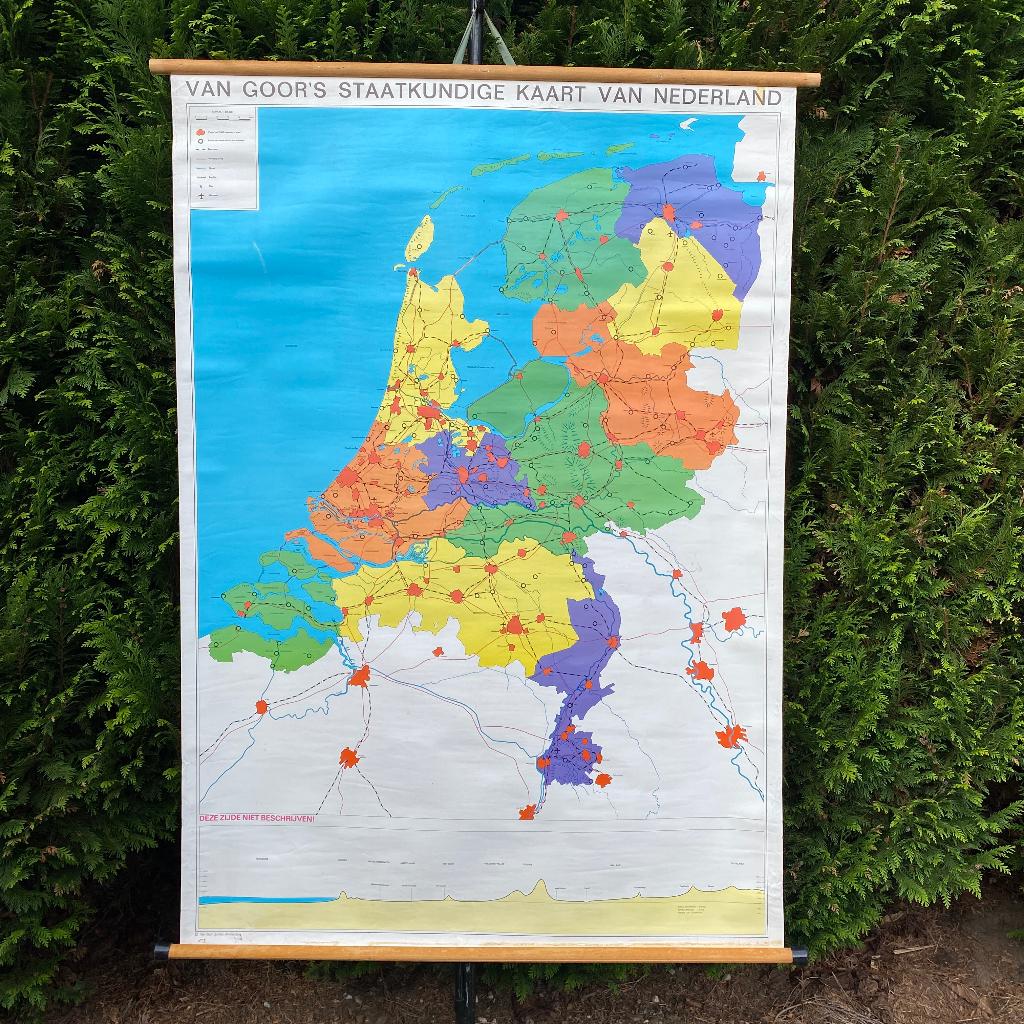 Van Goor's staatkundige kaart van Nederland, Ophalen of Verzenden, Aardrijkskunde