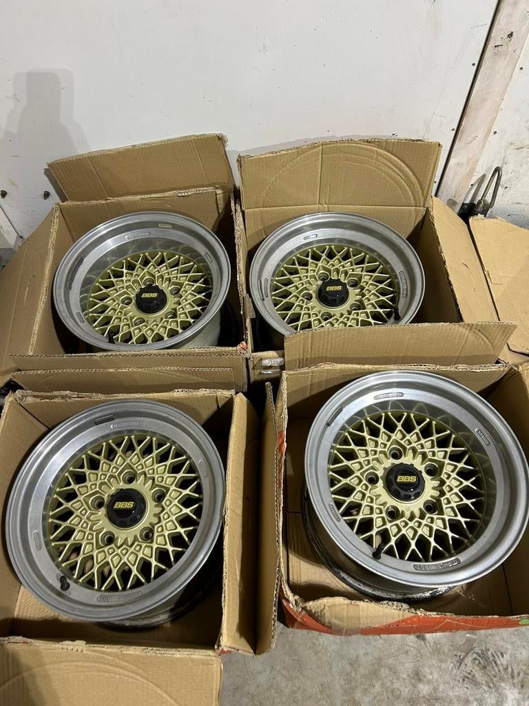 Te koop originele BBS velgen, Gebruikt, 15 inch, Velg(en), Zomerbanden