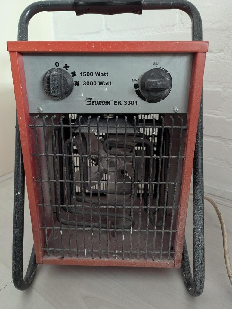 Eurom EK3301 Elektrische Heater – 3000W, Ophalen, 30 tot 80 cm, Gebruikt, Radiator