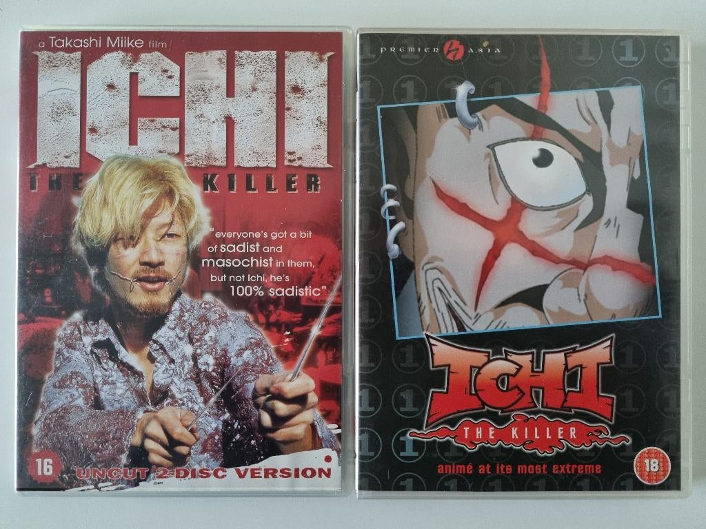 Ichi The Killer - Film + Animatie - 3-Disc, Tekenfilm, Ophalen of Verzenden, Zo goed als nieuw, Alle leeftijden