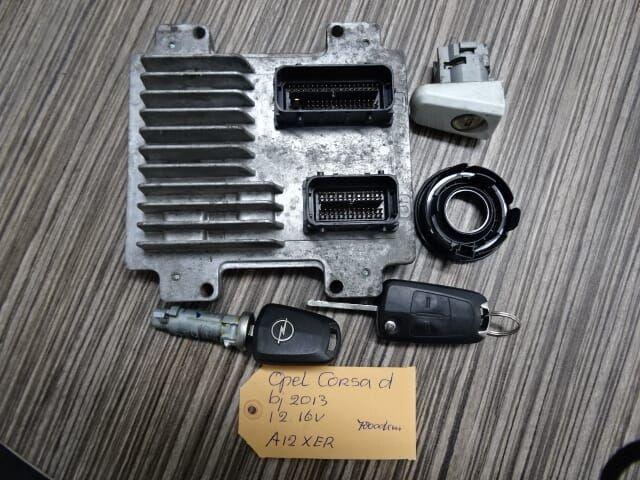 ECU compete set OpelCorsa d bj 2013 1.2 16v A12XER, Auto-onderdelen, Elektronica en Kabels, Opel, Gebruikt, Ophalen of Verzenden