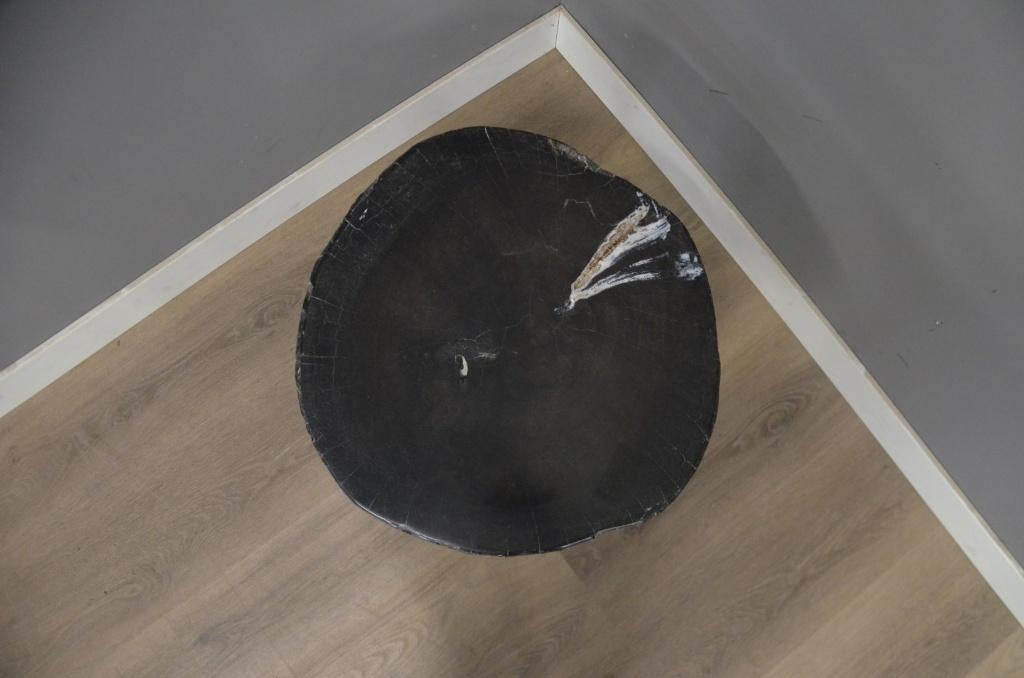 Bijzettafeltjes van Zwart Versteend Hout 40-60 cm, Huis en Inrichting, Ophalen of Verzenden, Nieuw