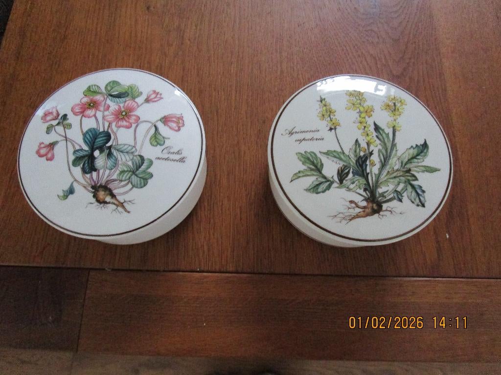 2 villeroy&boch schaltjes met deksel, Huis en Inrichting, Keuken | Servies, Ophalen of Verzenden, Overige stijlen, Porselein, Schaal of Schalen