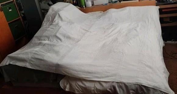 Ikea sprei 210 cm x 240 cm, Huis en Inrichting, Slaapkamer | Beddengoed, Ophalen, Gebruikt, Wit, Tweepersoons