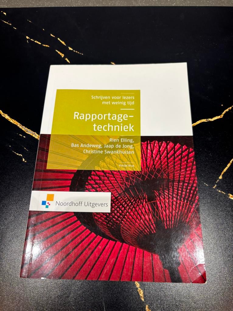 Rapportage-techniek - Schrijven voor lezers, Ophalen of Verzenden, Alpha, Zo goed als nieuw, HBO