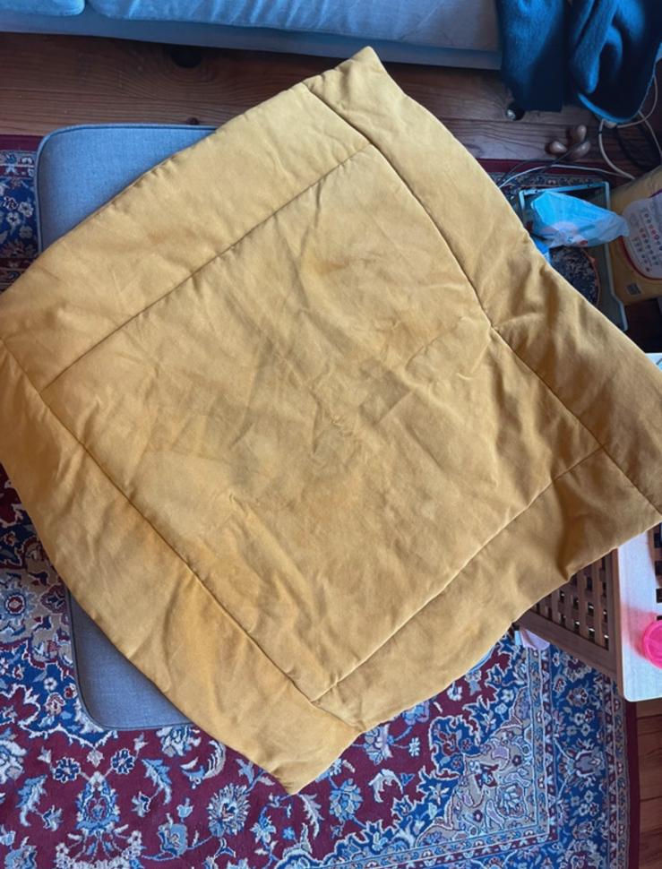 Boxkleed / speelkleed 80x80cm okergeel velours, Ophalen of Verzenden, Zo goed als nieuw